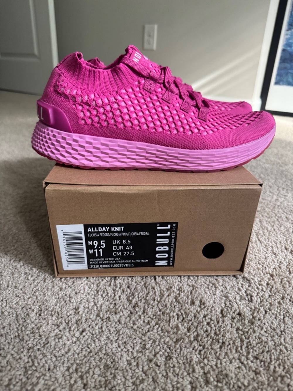 NOBULL Allday Knit Sneaker - Fuchsia Pink